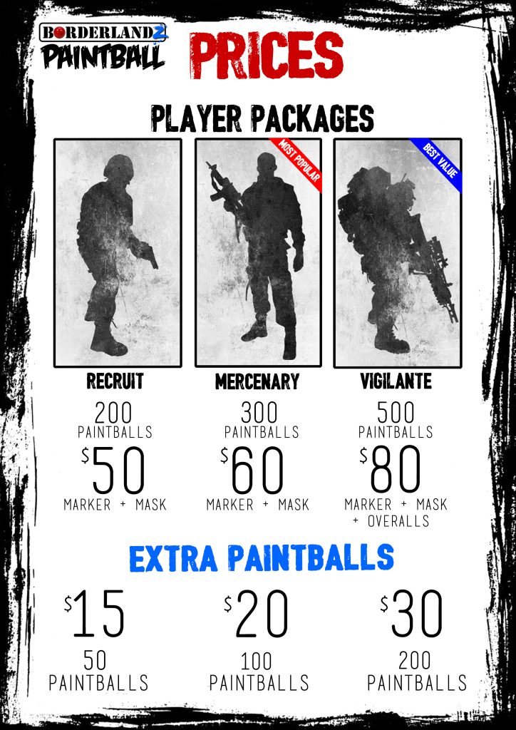 Paintball Player Packages